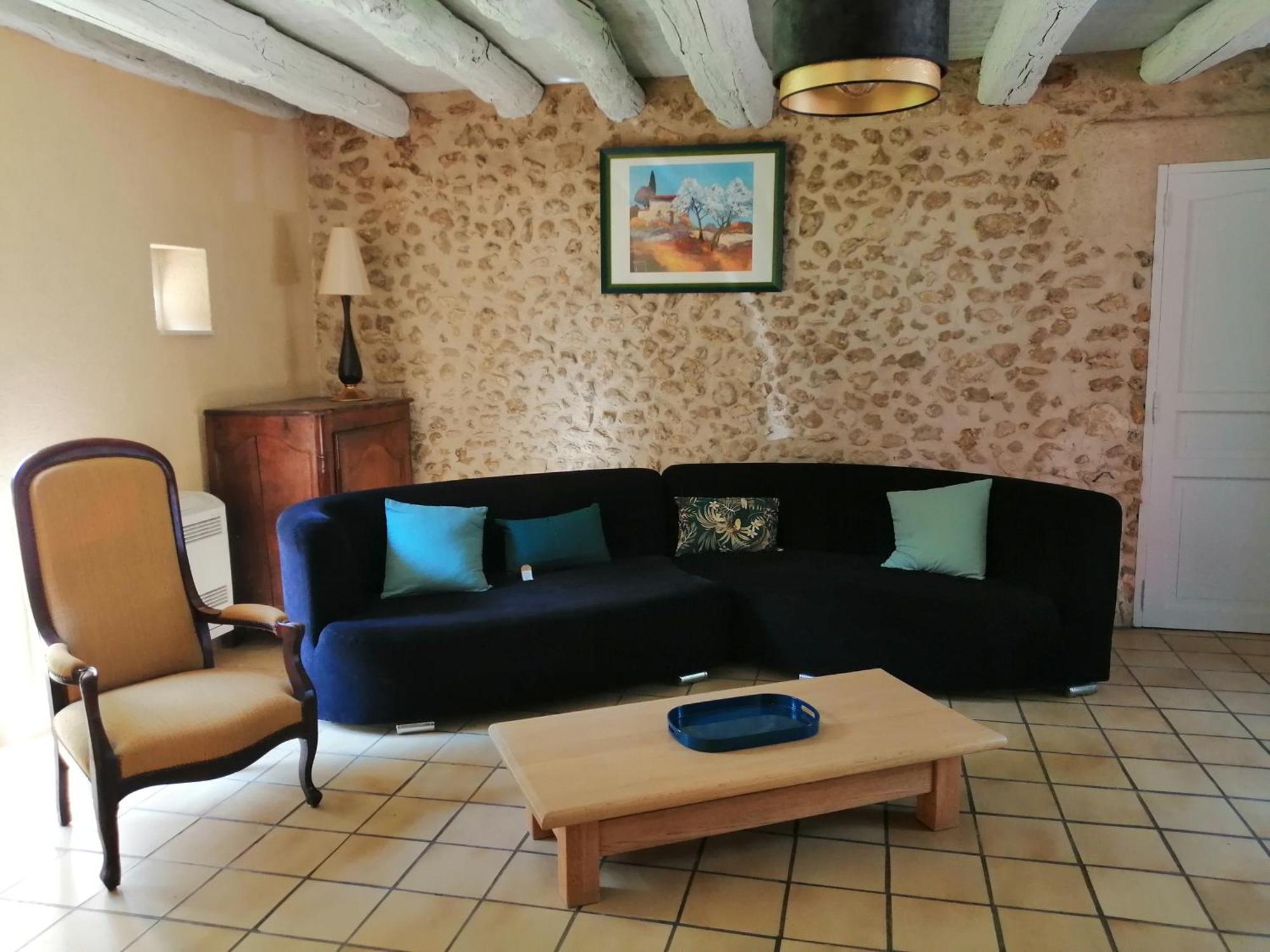 Gite Les Mareillauds - Piscine Salon Chambre photo